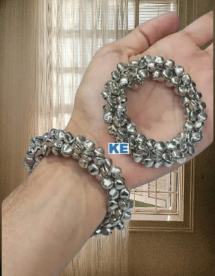 KANISHA ENTERPRISES Alloy Silver Bangle(Pack of 2)