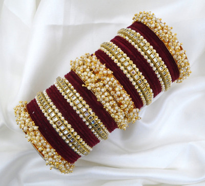 Mayra Creation Metal Bangle Set(Pack of 2)