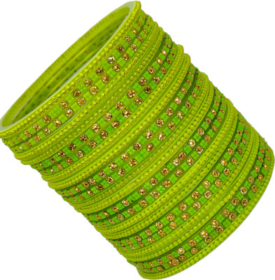 lyychee Glass Bangle Set(Pack of 10)