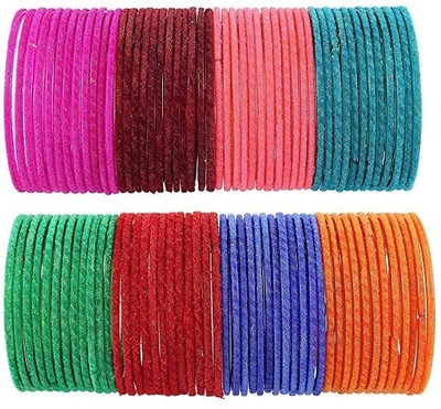 Zulka Get Your Traditions Glass Bangle Set(Pack of 96)