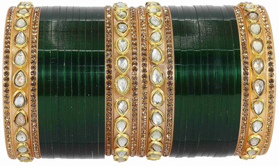 HOMOZE Plastic Beads, Zircon Bangle Set(Pack of 32)