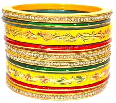 Anshi Creations Lac Bangle Set(Pack of 10)