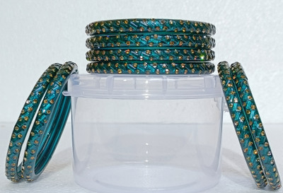 ASP Glass Cubic Zirconia Bangle Set(Pack of 8)