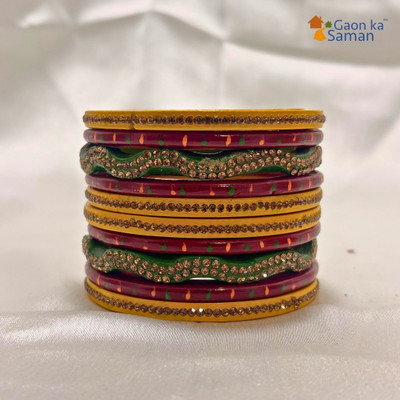 gaonkasaman Lac Bangle Set(Pack of 10)