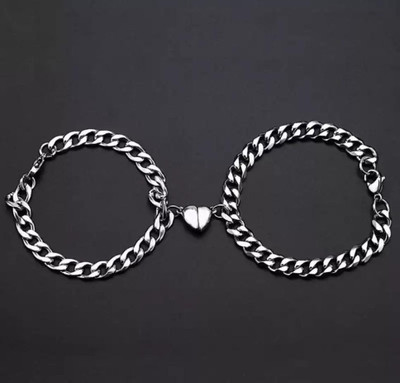 VIANSH Alloy Silver Bracelet(Pack of 2)