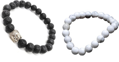 Malas Collection Stone, 7 Chakra Bracelet Set(Pack of 2)