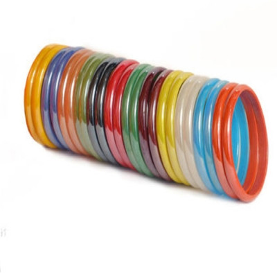 RP BADLAS Glass Rhodium Kada(Pack of 10)