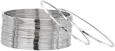 m a enterprises Metal Bangle Set(Pack of 12)