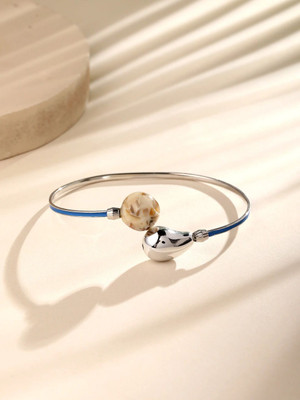 ASMITTA Jewellery Brass Rhodium Charm Bracelet