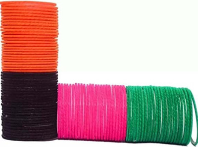 RADHA MOHAN EMPIRE Fabric, Glass Bangle Set(Pack of 96)