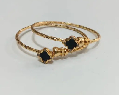 Imitation Mart Alloy Gold-plated Bangle(Pack of 2)