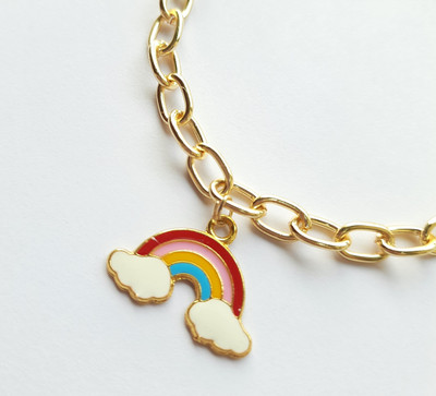 EnlightenMani Alloy Gold-plated Charm Bracelet