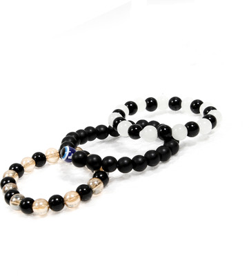 Kord Store Glass Beads Bracelet Set(Pack of 3)