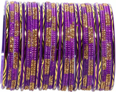 RADHA MOHAN EMPIRE Glass Bangle Set(Pack of 24)