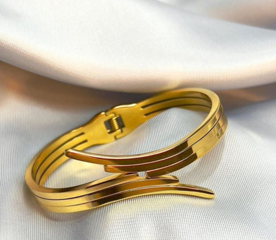 EVARA JEWELS Stainless Steel Gold-plated Bracelet