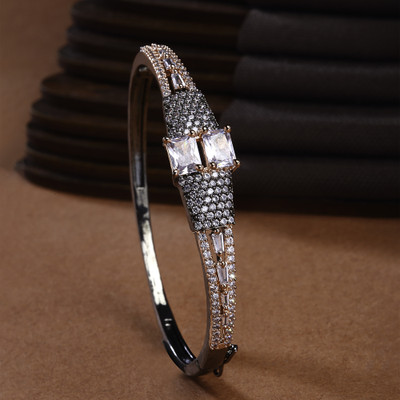 ZENEME Brass Cubic Zirconia Bracelet