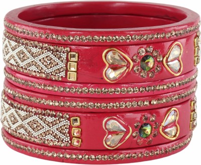 ZULKA Lac Diamond, Zircon Bangle Set(Pack of 6)