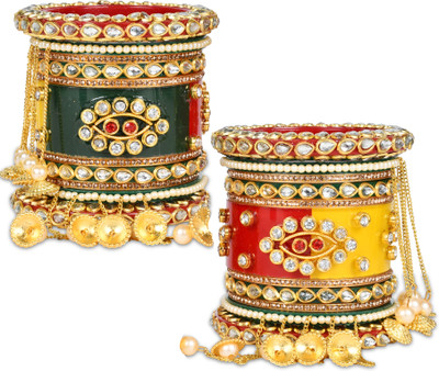 BridalGarnish Plastic Bangle Set(Pack of 2)