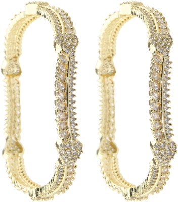 ZULKA Metal Diamond, Zircon Kada(Pack of 2)