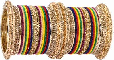 NMII Metal Zircon Bangle Set(Pack of 46)