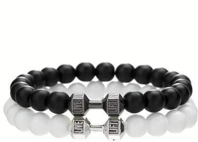 SBSONSCREATION Alloy Beads Bracelet(Pack of 2)