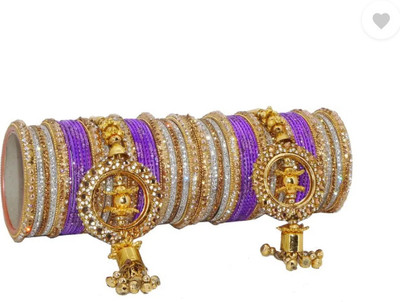 ELITEBAZAAR Metal Silver Bangle Set(Pack of 58)