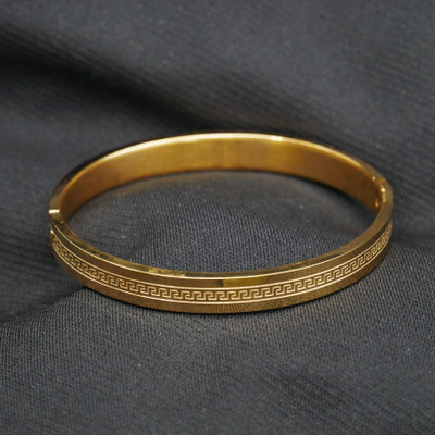 Vinayak Stainless Steel Gold-plated Kada