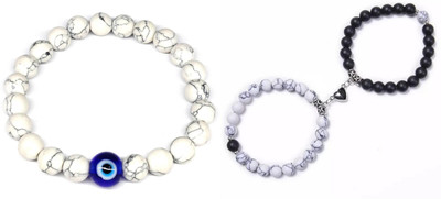 Malas Collection Stone, Crystal, Dori, Stainless Steel Bracelet Set(Pack of 2)