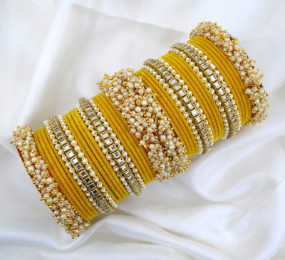 Mayra Creation Metal Bangle Set(Pack of 2)