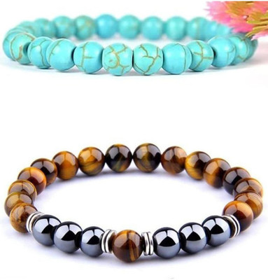 EPSAA Stone, Crystal, Turquoise Bracelet(Pack of 2)