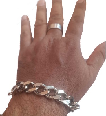 NICELIFE COLLECTIONS Stainless Steel Silver Bracelet