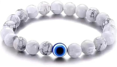 MASHBA Stone, Evil Eye Beads Silver Bracelet