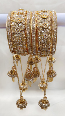 SRKTADERS Metal, Alloy Bangle Set