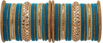 Amika Metal Zircon Bangle Set(Pack of 54)