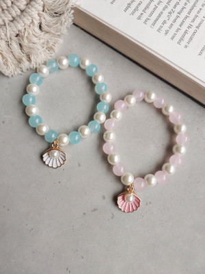 OCTAGON HUB Stone, Crystal, Glass Beads, Crystal Bracelet(Pack of 2)