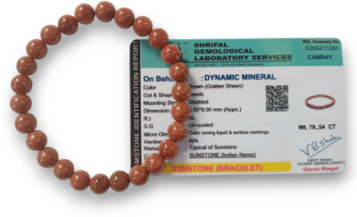 Dynamicmineral Stone, Crystal, Red Bracelet