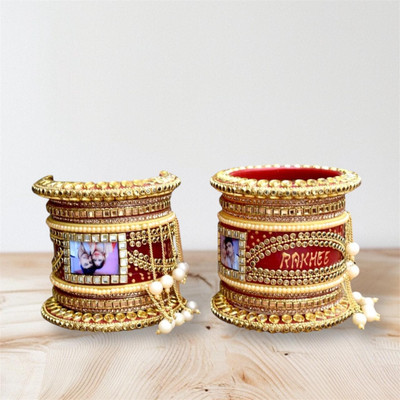 ZOHRINA Plastic Zircon Bangle Set(Pack of 2)