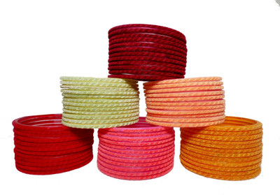 OJHA Glass Bangle Set(Pack of 72)