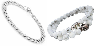 Malas Collection Stone, Alloy Bracelet Set(Pack of 2)