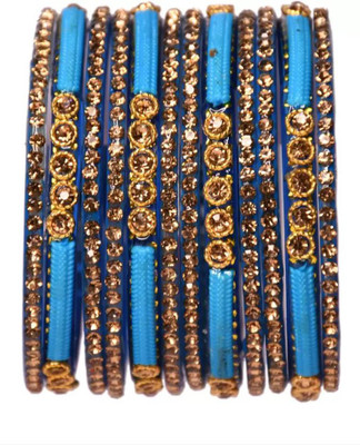 DONERIA Glass Bangle Set(Pack of 12)