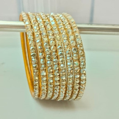 Navodha Creations Metal Bangle Set(Pack of 8)