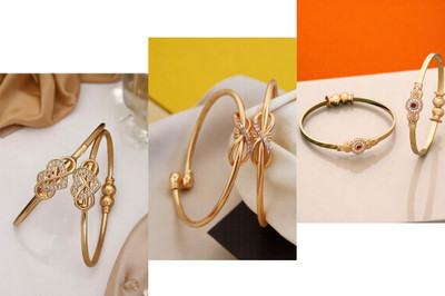 Hetshree Brass Diamond Gold-plated Bangle(Pack of 6)