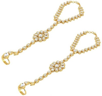 White pearl Alloy Crystal Gold-plated Bracelet