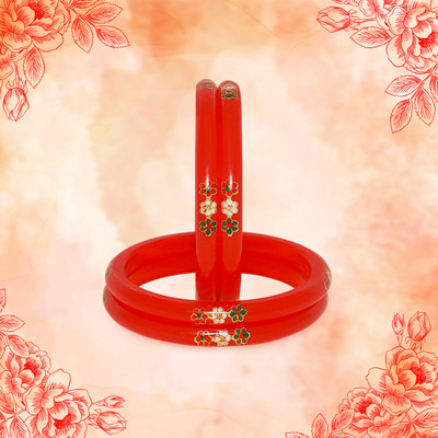 LUV FASHION Plastic Bangle(Pack of 4)
