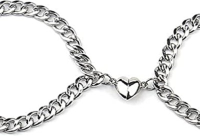 Animated Alloy Silver Bracelet Set(Pack of 2)