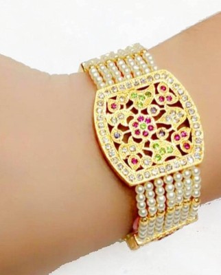 bhumi creation Alloy Ruby Gold-plated Bracelet