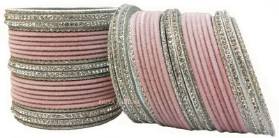 priya kangan Metal, Glass Cubic Zirconia Bangle Set(Pack of 48)