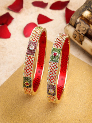 ANOUK Alloy Gold-plated Bangle Set(Pack of 2)