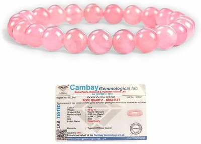 VIBESLE Stone, Rose Quartz Beads, Crystal Bracelet