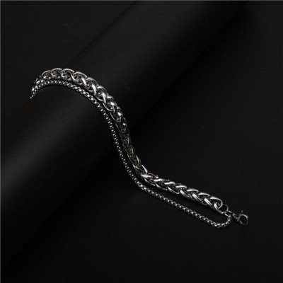 Inites Stainless Steel Silver Bracelet